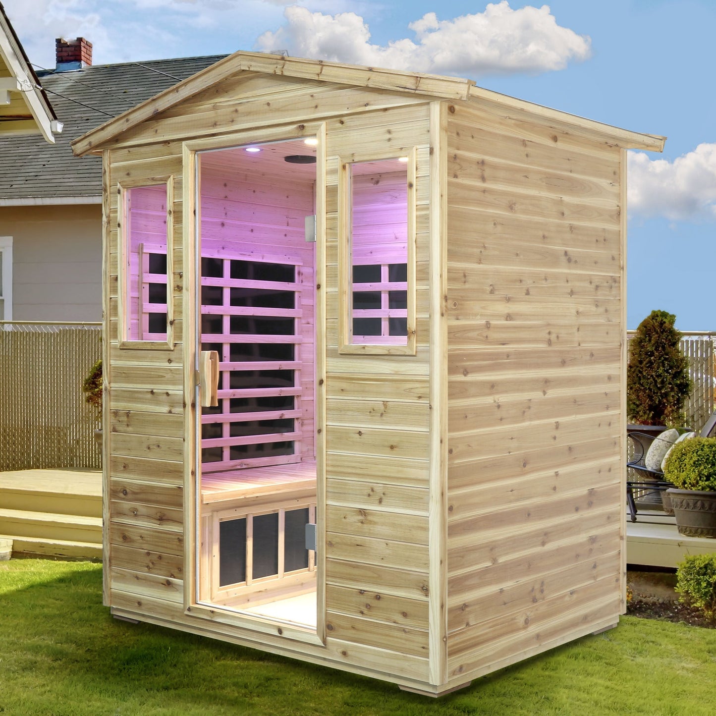 Outdoor Infrared Sauna Room for 4