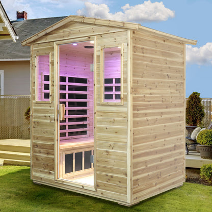 Outdoor Infrared Sauna Room for 4