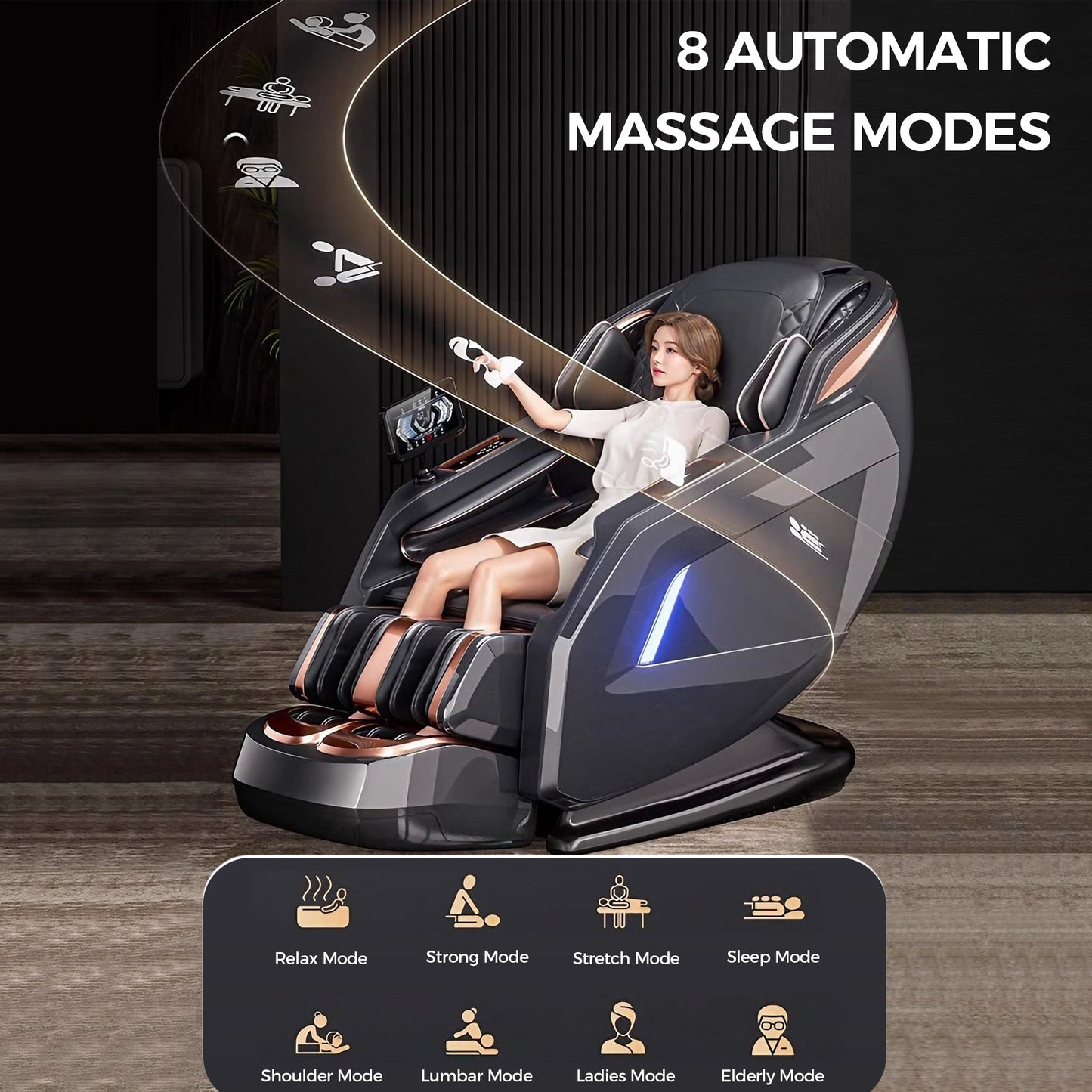 WANKO Bliss SL-Track Zero Gravity Full Body Recliner Massage Chair