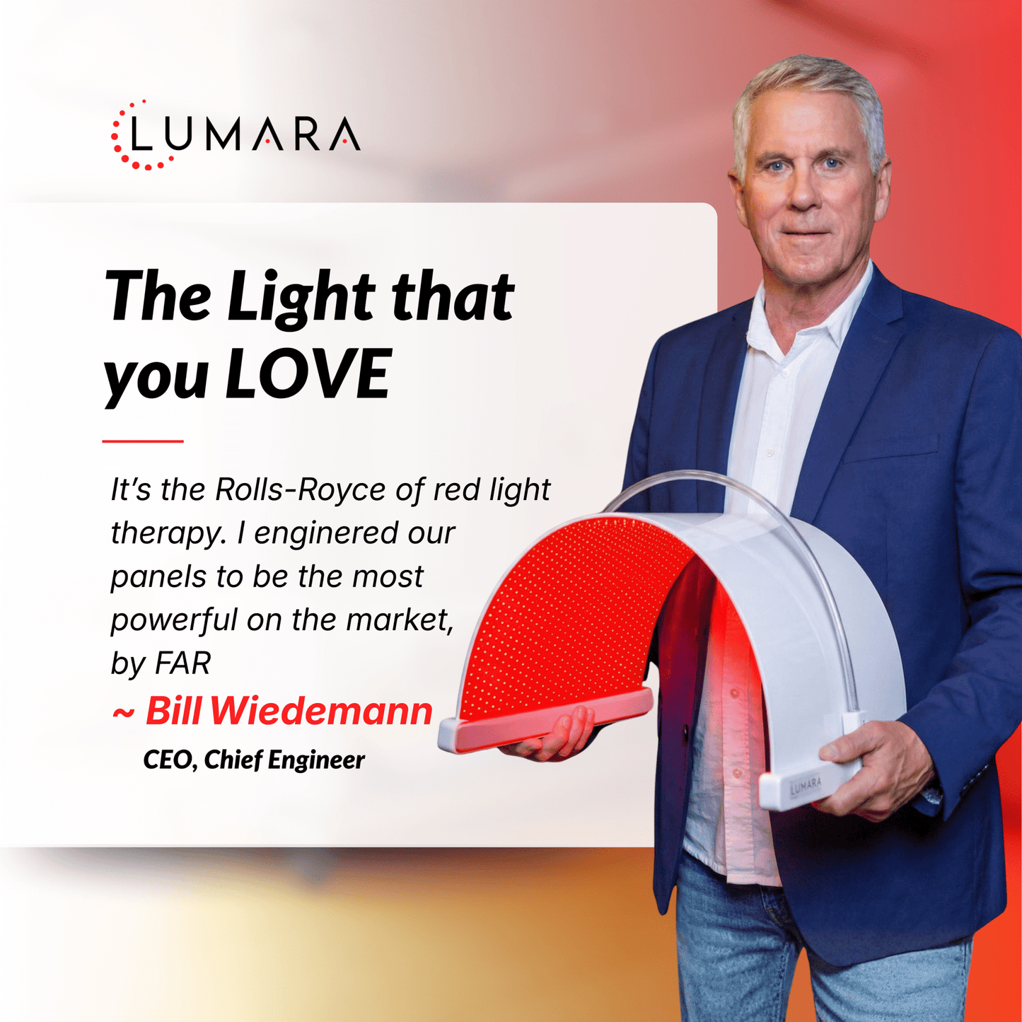 Lumara Illuminate Red V2 – 1,980 LEDs | 660nm | 5-Minute Red Light Therapy