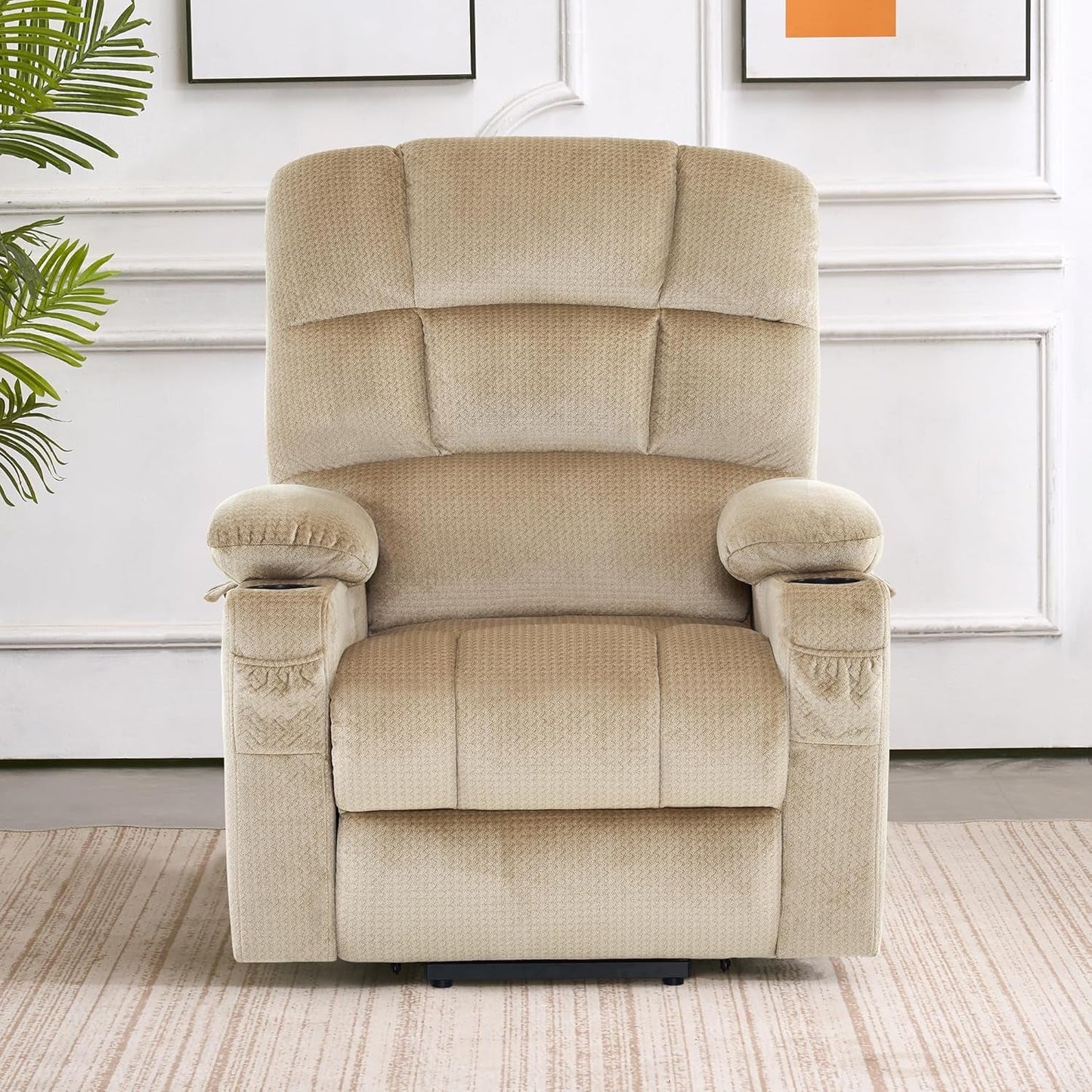 Dual Motor Power Lift Recliner Chair with Massage and Heat
