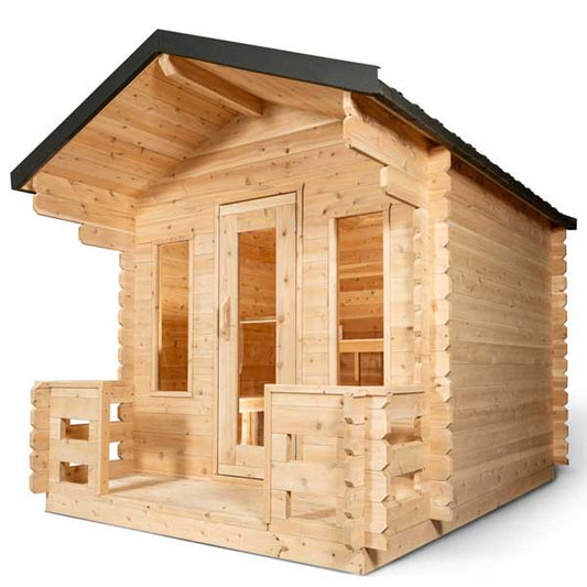 CT Georgian Cabin Sauna – Front Porch