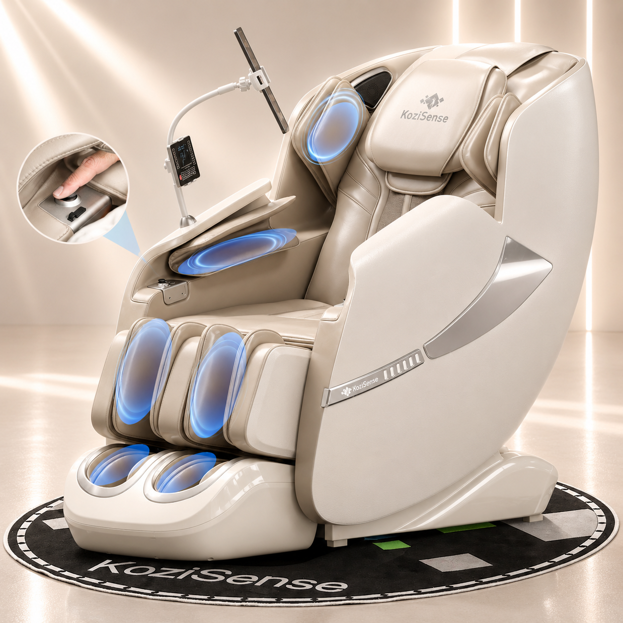 KoziSense A18 Massage Chair (Black/Brown)