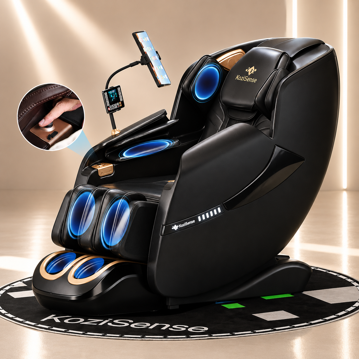 KoziSense A18 Massage Chair (All Black)