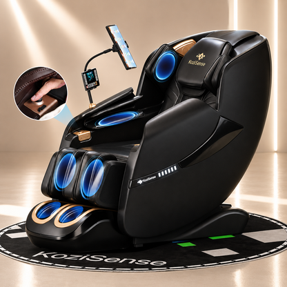 KoziSense A18 Massage Chair (Black/Brown)