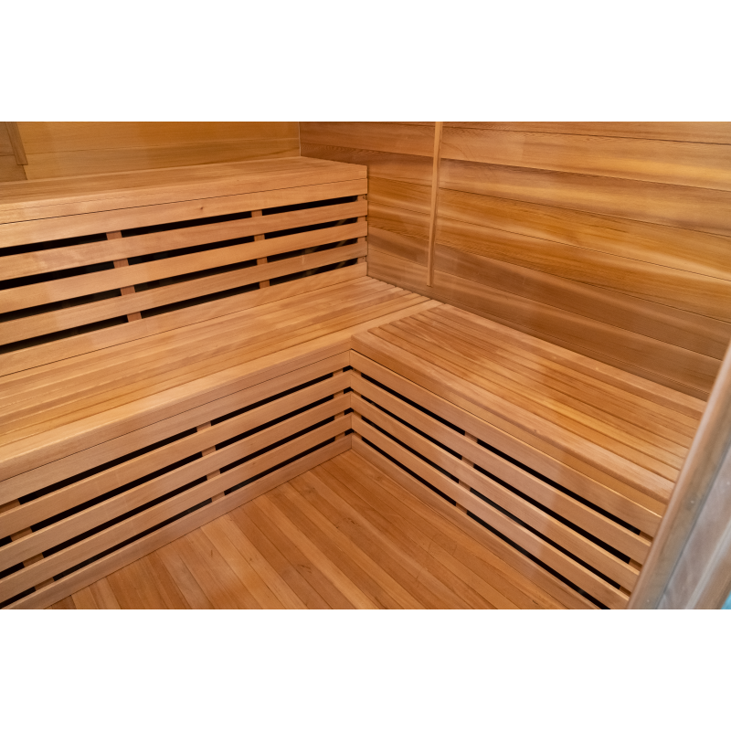 SAUNA EVOLUTION®  Garden Waterproof Traditional Sauna Steam Room Cabin 01