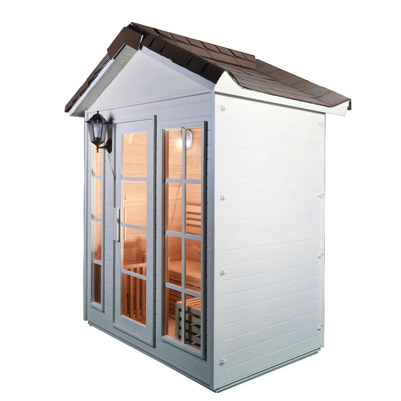 SAUNA EVOLUTION®  Garden Waterproof Traditional Sauna Steam Room Cabin 01