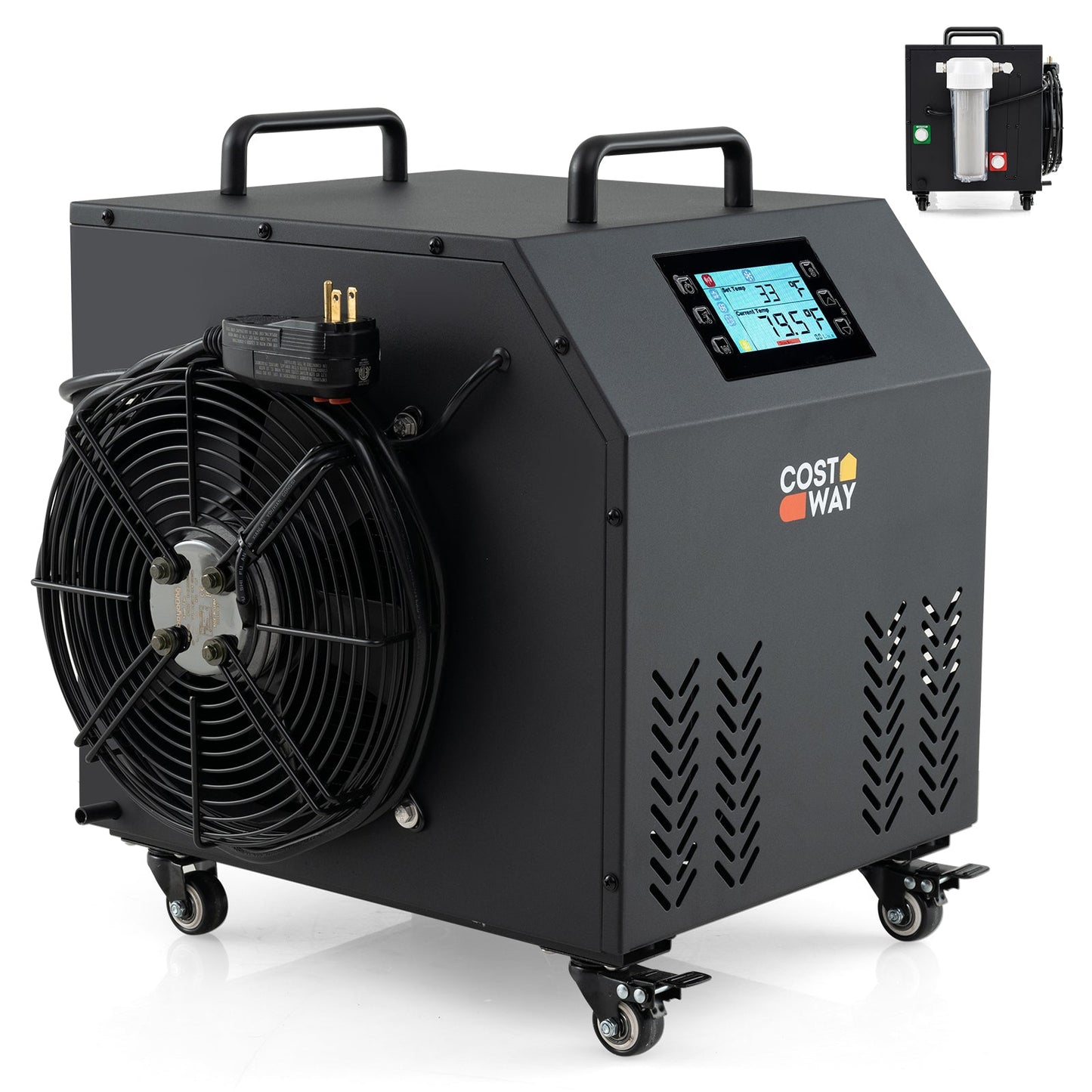 4/5 HP Ice Bath Water Chiller - Black