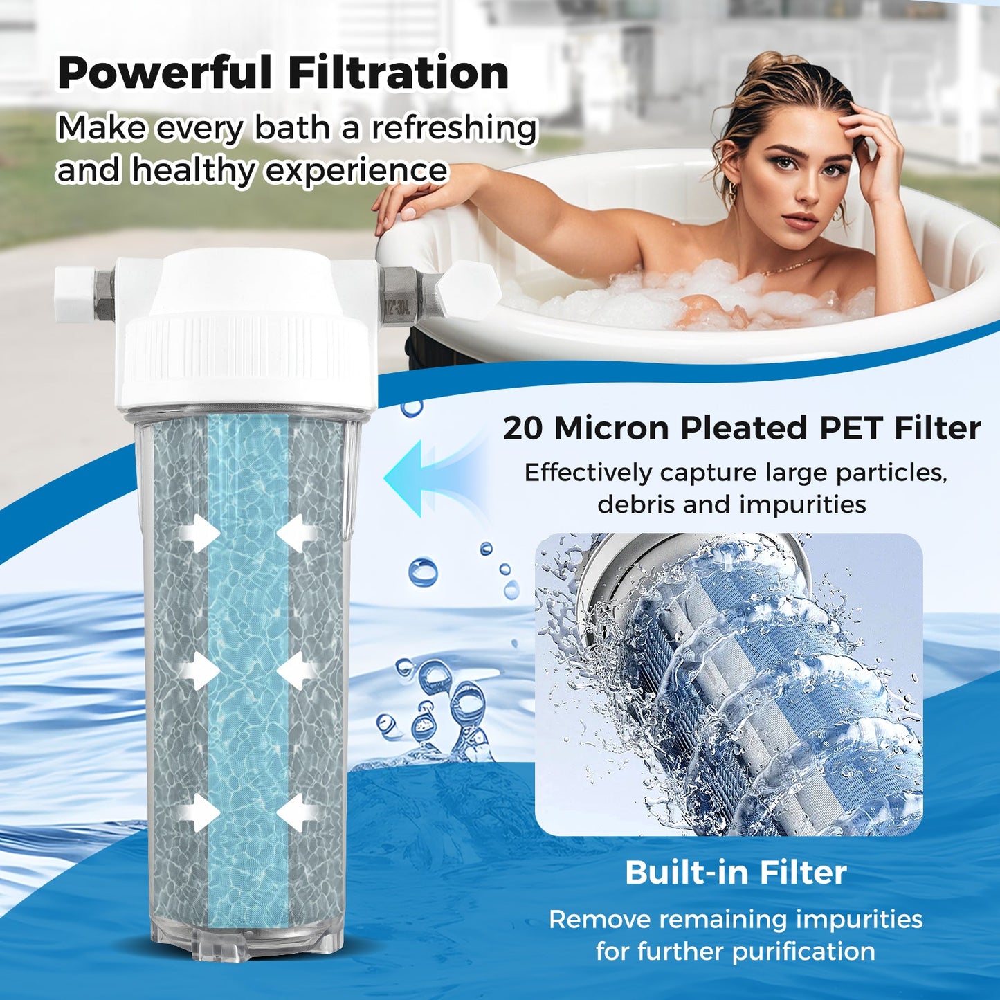 4/5 HP Ice Bath Water Chiller - Black
