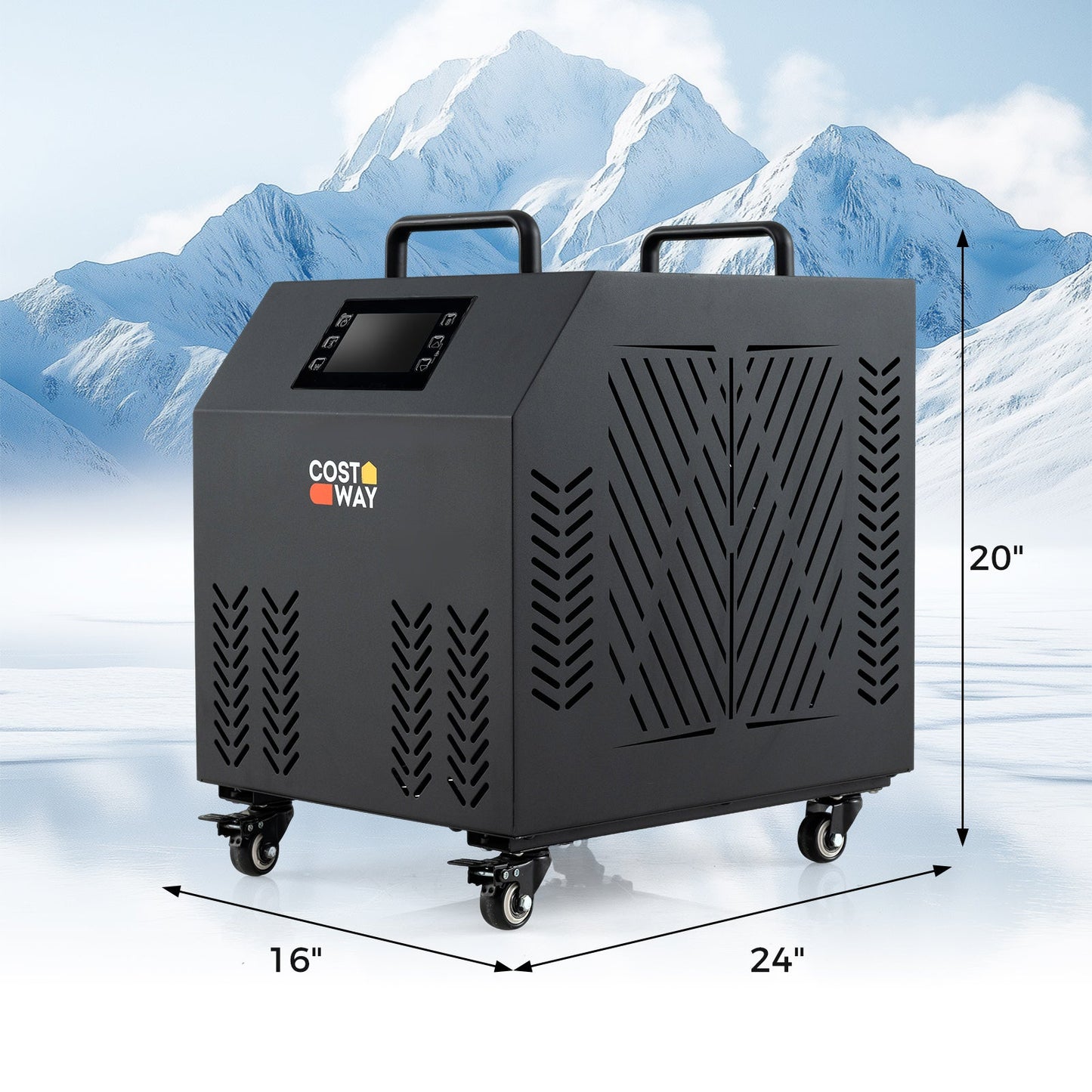 4/5 HP Ice Bath Water Chiller - Black