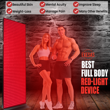 EXESAS 5040W Full Body Red Light Therapy Panel – 1008 LEDs | 4 Wavelengths