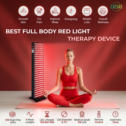 EXESAS 1000W Red Light Therapy Panel – 200 LED