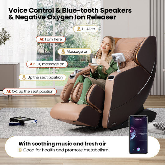 Luxury Life Way Enjoyment Massage Recliner - Brown