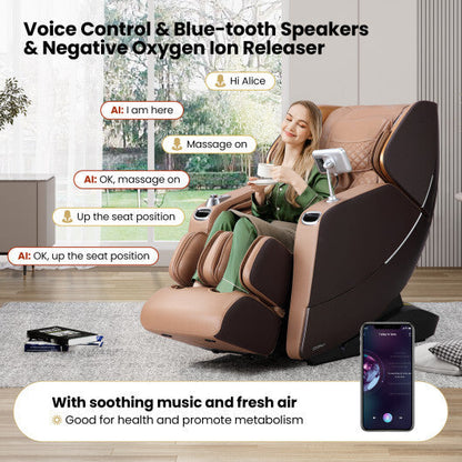 Luxury Life Way Enjoyment Massage Recliner - Brown