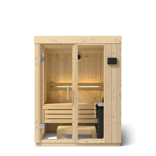 Kohler C1 (Scandinavian Spruce) Indoor Sauna Kit Up to 2 Persons