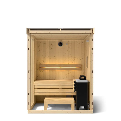 Kohler C1 (Scandinavian Spruce) Indoor Sauna Kit Up to 2 Persons