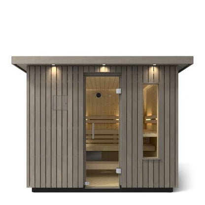 Kohler C2 (Weathered Grey Spruce) Outdoor Sauna Kit Up to 6 Persons