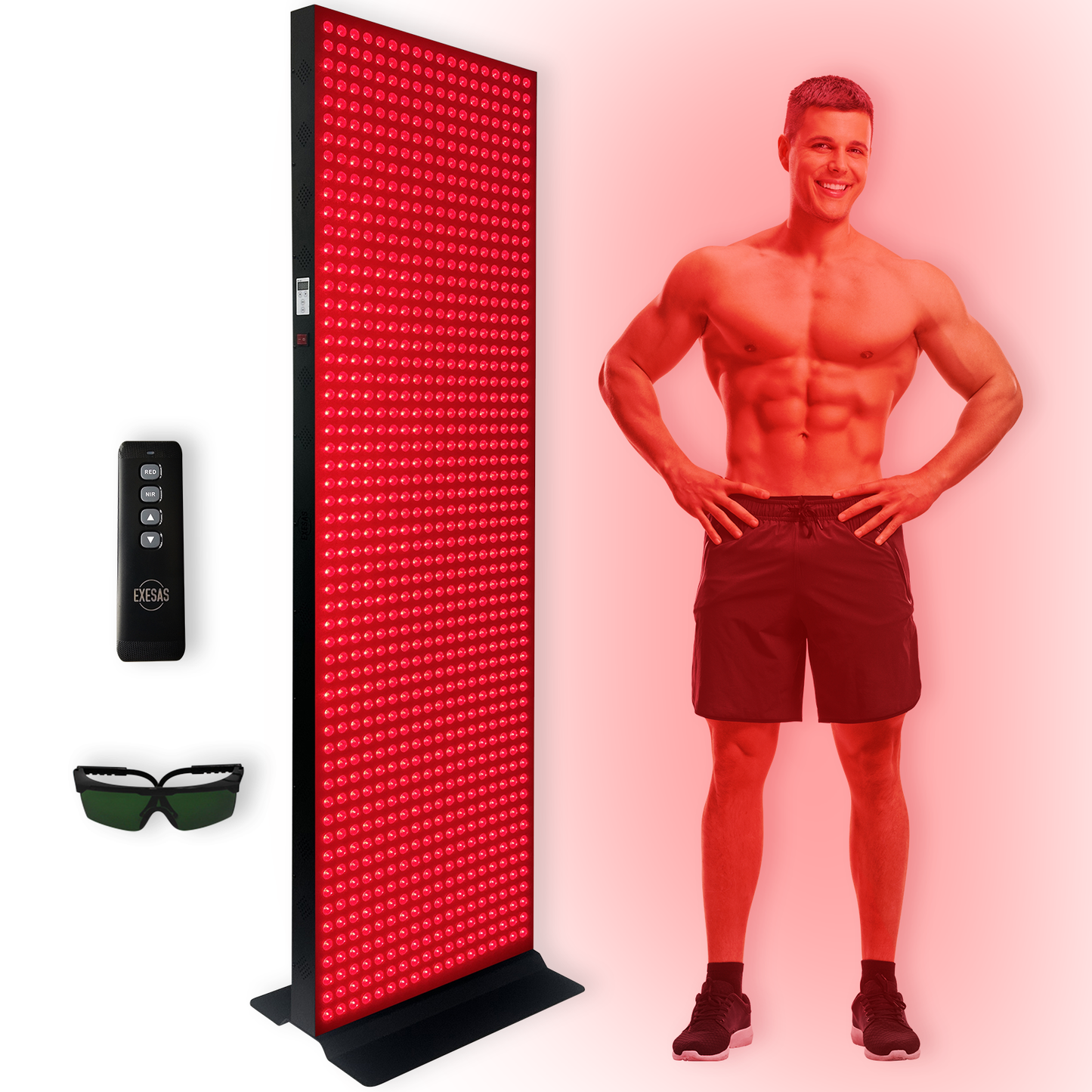 EXESAS 5040W Full Body Red Light Therapy Panel – 1008 LEDs | 4 Wavelengths