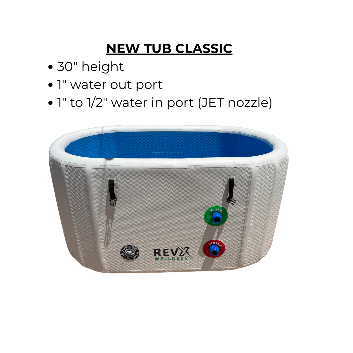 RevX Inflatable Tub Classic – Portable Ice Bath Cold Plunge