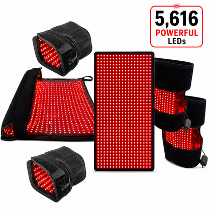 Red Light Neuropathy Support Kit – Hands, Feet, Calves & Lower Back – 5,616 LEDs