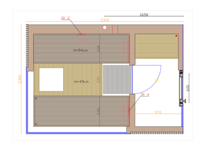 Thermasol Ombra - Lapacho Wood, 4-6 Person, Outdoor Sauna