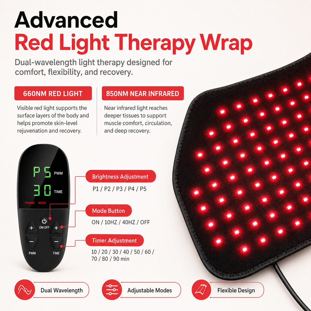 FullGlow Red Light & Near Infrared Pad, photo 7