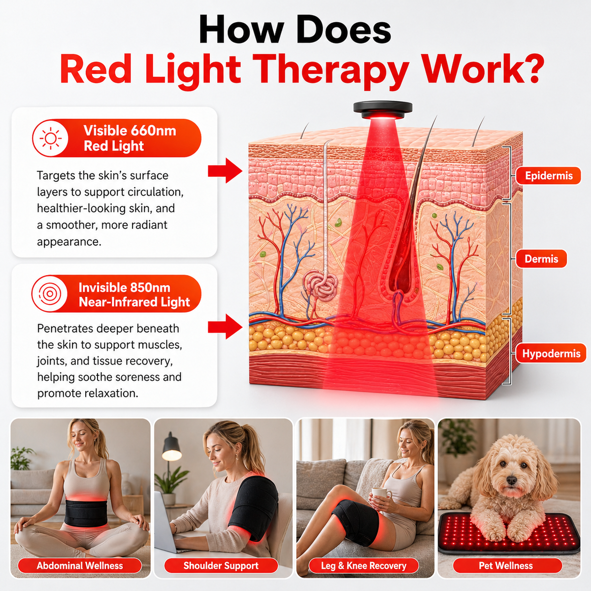 FullGlow Red Light & Near Infrared Universal Wrap, photo 7