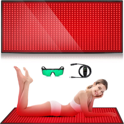 Full Body Red Light Therapy Mat – 1280 LEDs | 660nm + 850nm | 71" × 31"