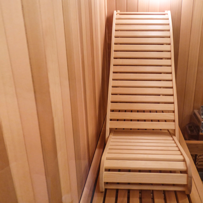SAUNA EVOLUTION®  Wooden Lounge Reclined Sauna Chair