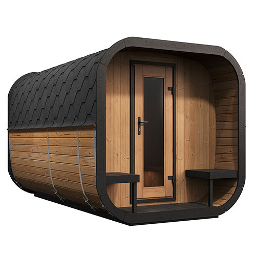 SaunaLife Model CL12GCP Outdoor Home Sauna Suite Kit