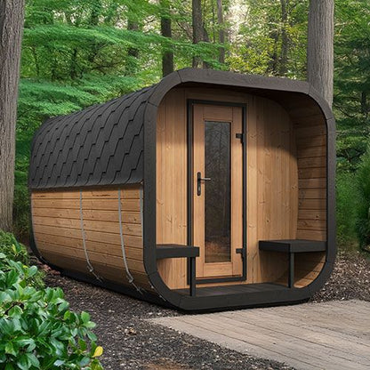SaunaLife Model CL12GCP Outdoor Home Sauna Suite Kit