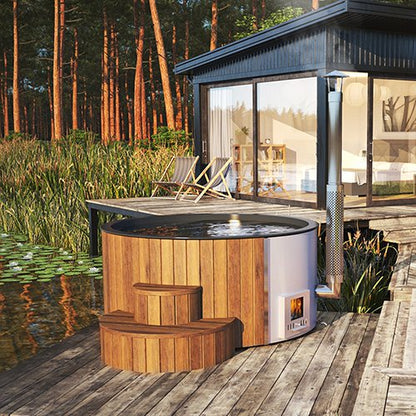 SaunaLife Model S4N Wood-Fired Hot Tub Natural