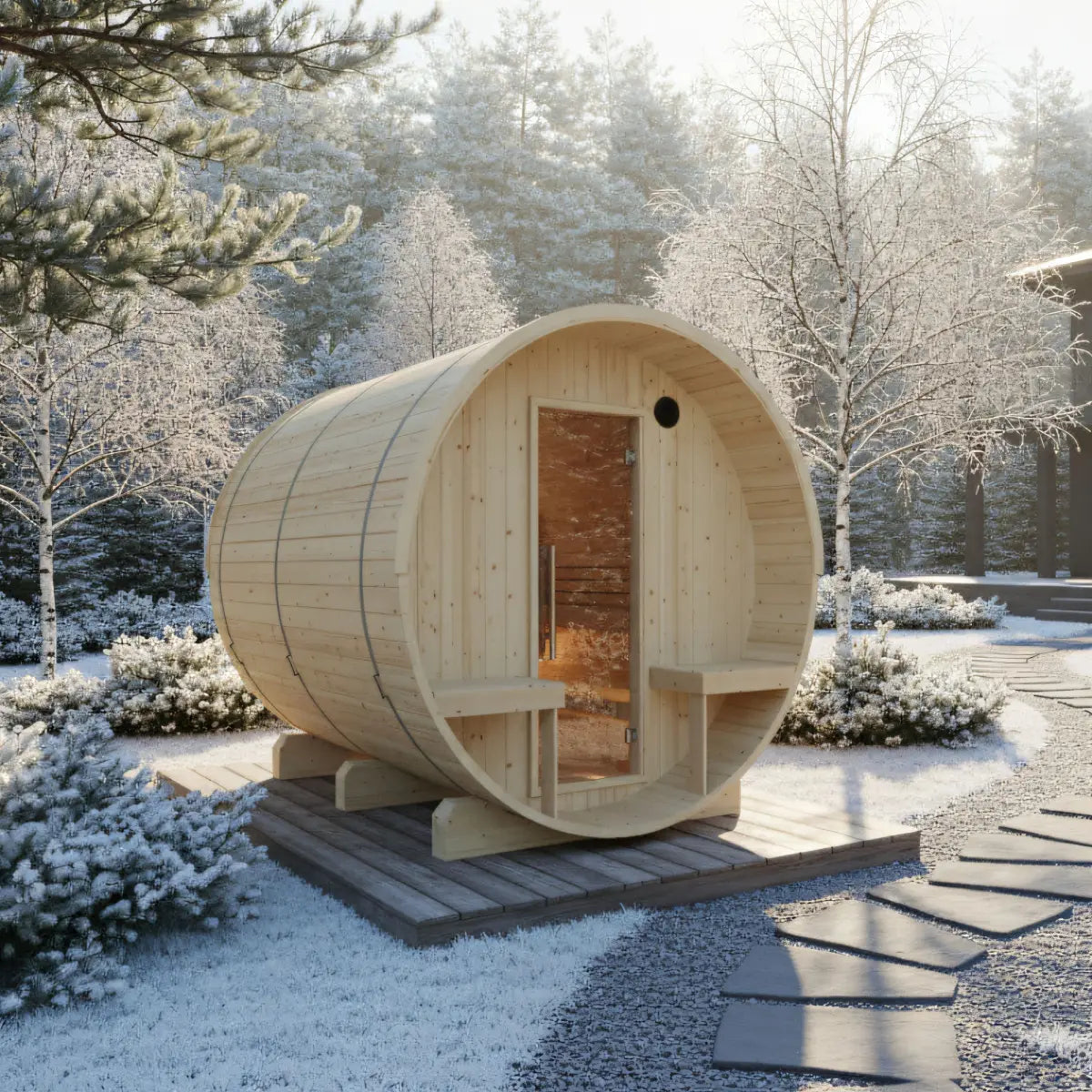 Turku Finnish Barrel Sauna (6-Person)