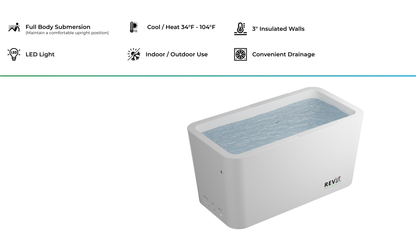 RevX Cold Plunge Tub + LUX Chiller