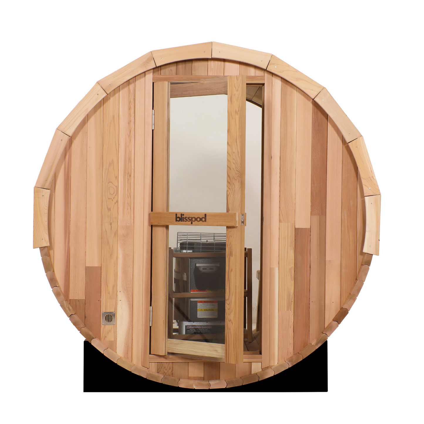 Prague Steam Barrel Sauna (Full Glass Back)