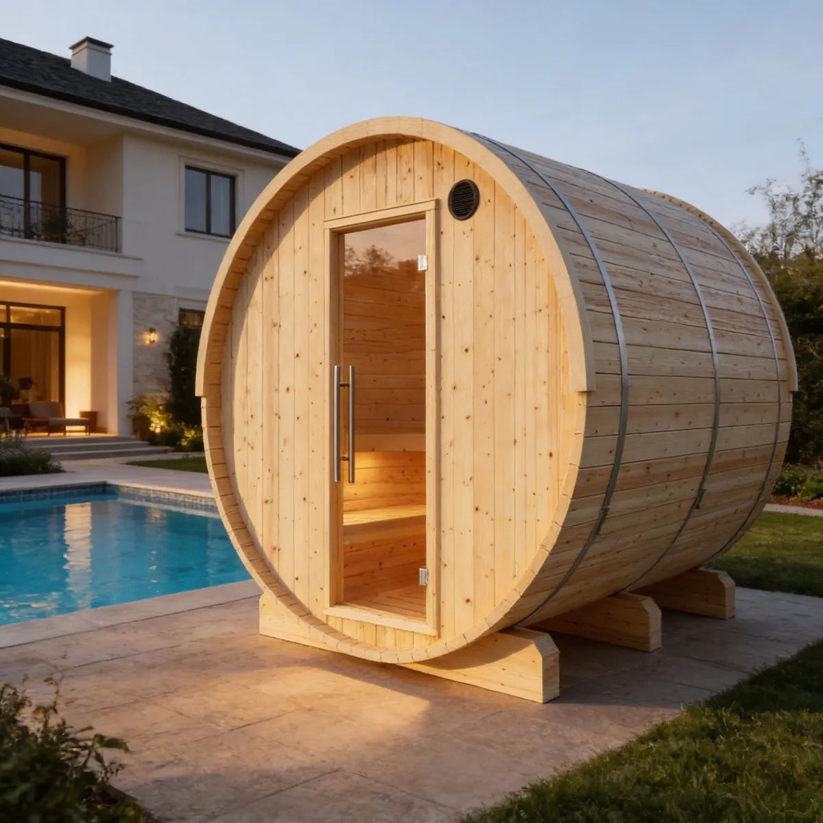 Vassa Finnish Barrel Sauna (6-Person)