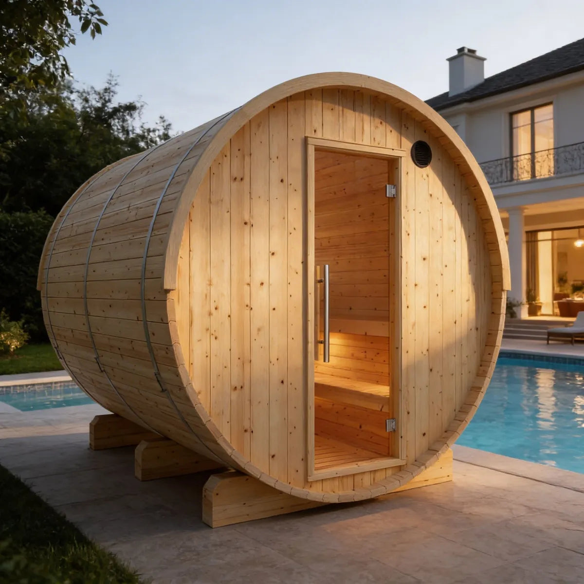 Vassa Finnish Barrel Sauna (6-Person)