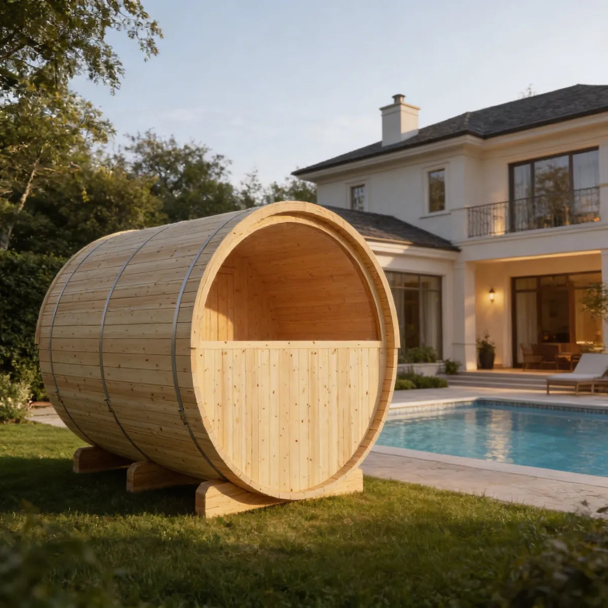 Vassa Finnish Barrel Sauna (6-Person)