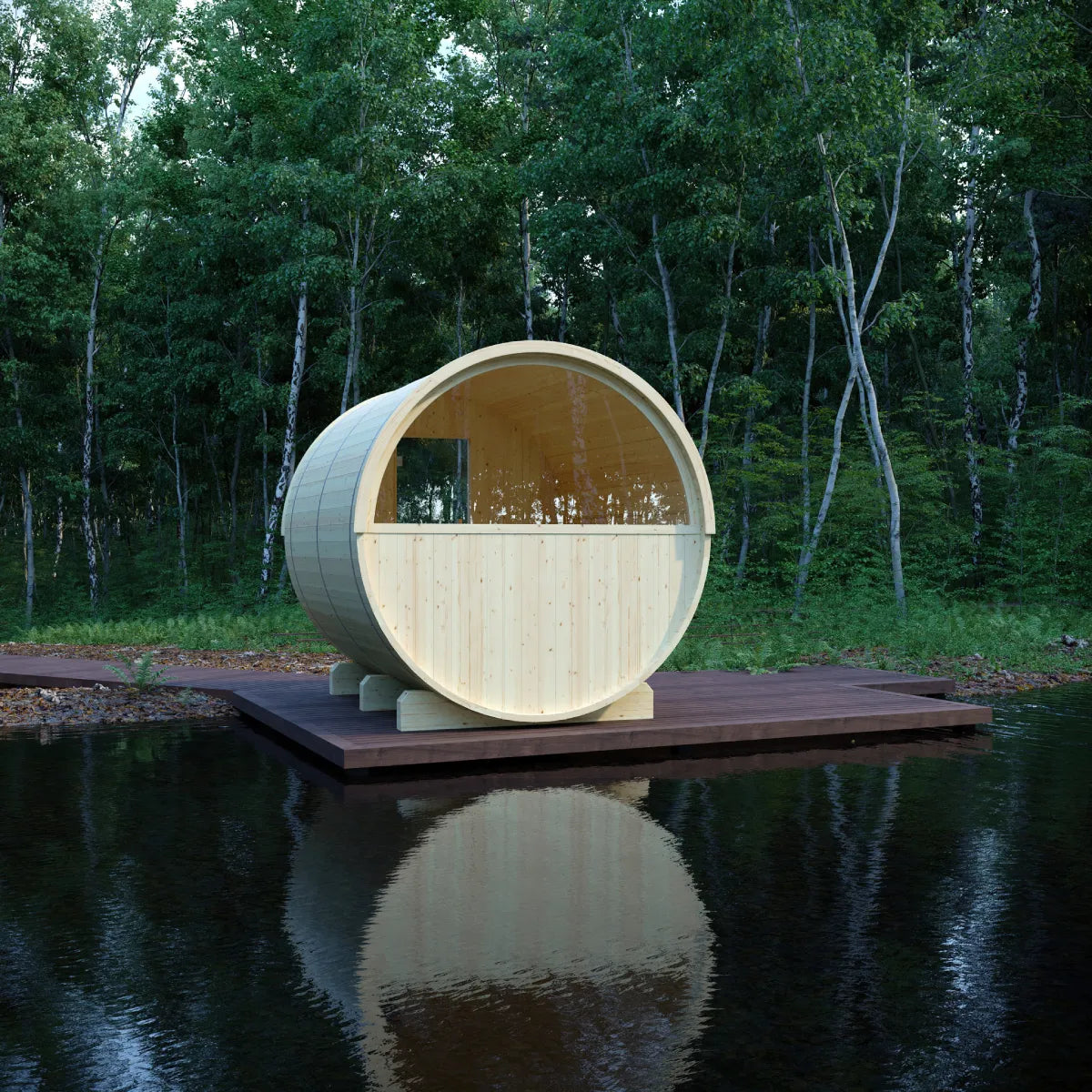 Vassa Finnish Barrel Sauna (6-Person)