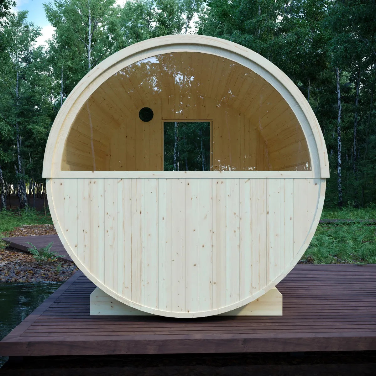 Vassa Finnish Barrel Sauna (6-Person)