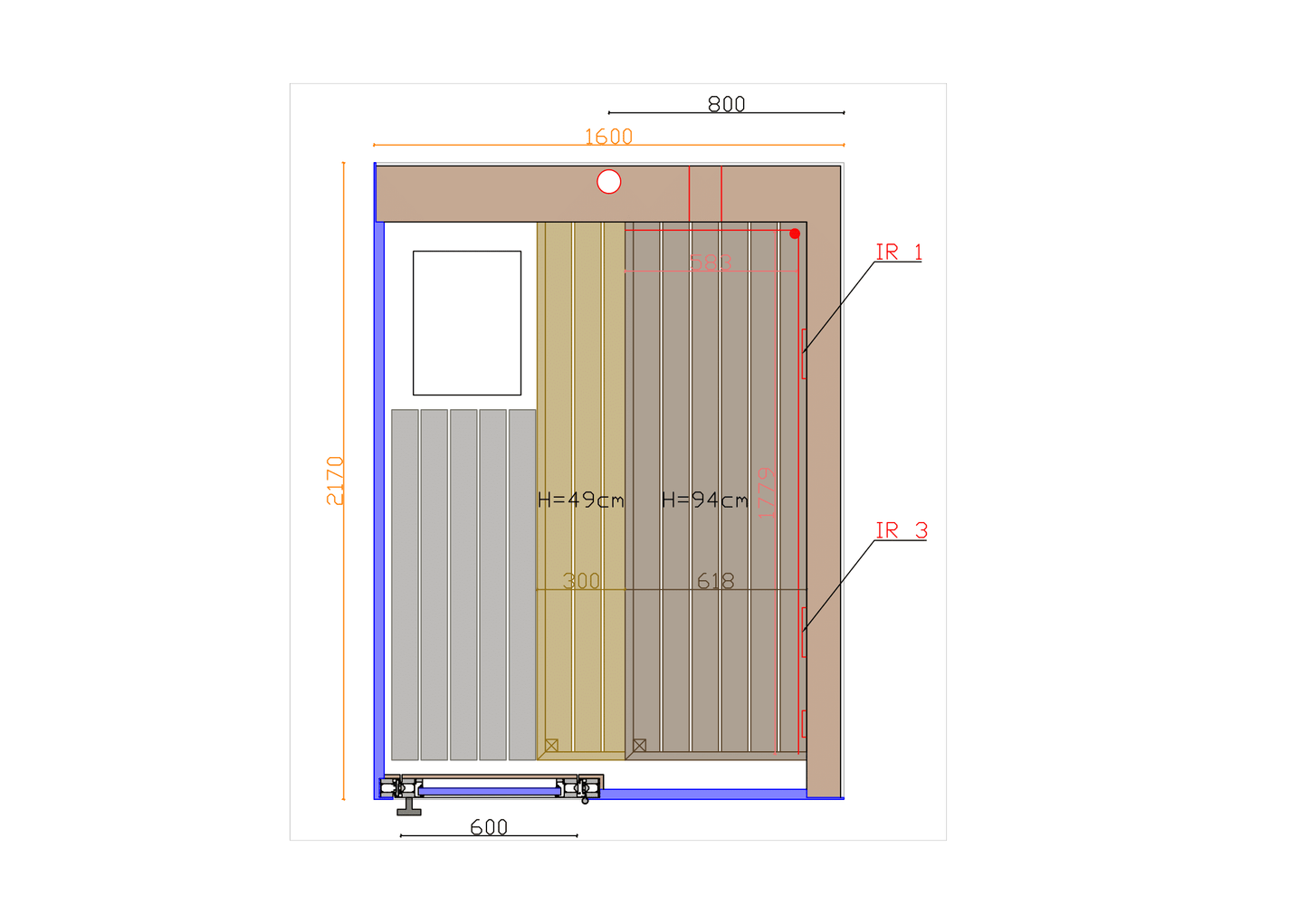 Thermasol Vera - Glass, 2-3 Person, Outdoor Sauna