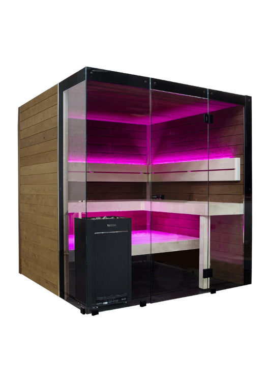 Harvia Block - Rustic Adler, 2-6 Person, Indoor Sauna