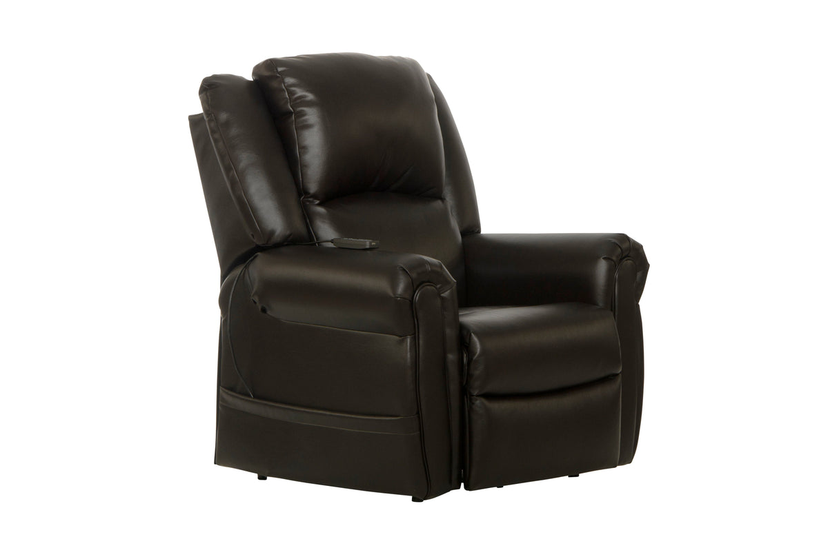 Cosset Lay-Flat Power Lift Recliner, Heat & Massage – Espresso