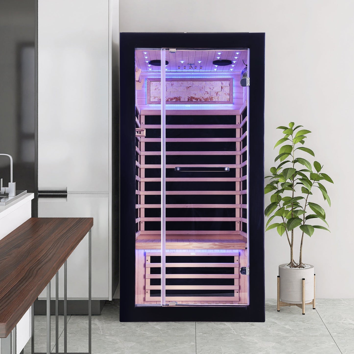 Infrared Sauna for 1 (Starry Sky Lighting)
