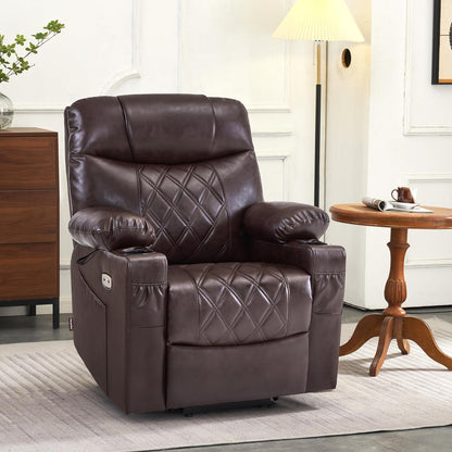 Small Size Power Lift Recliner Chair Sofa with Massage and Dual