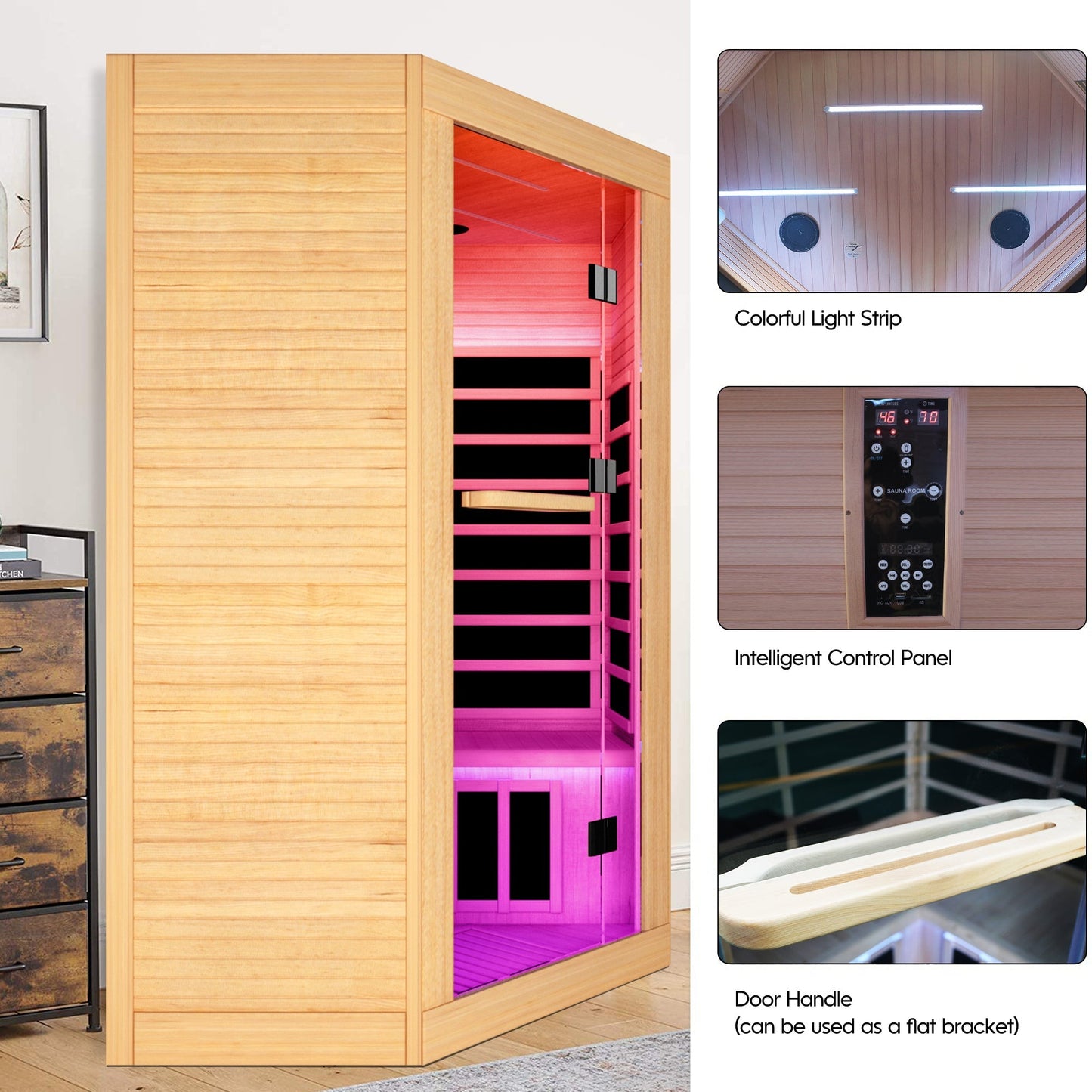 Infrared Sauna Room for 2 (Pentagon)