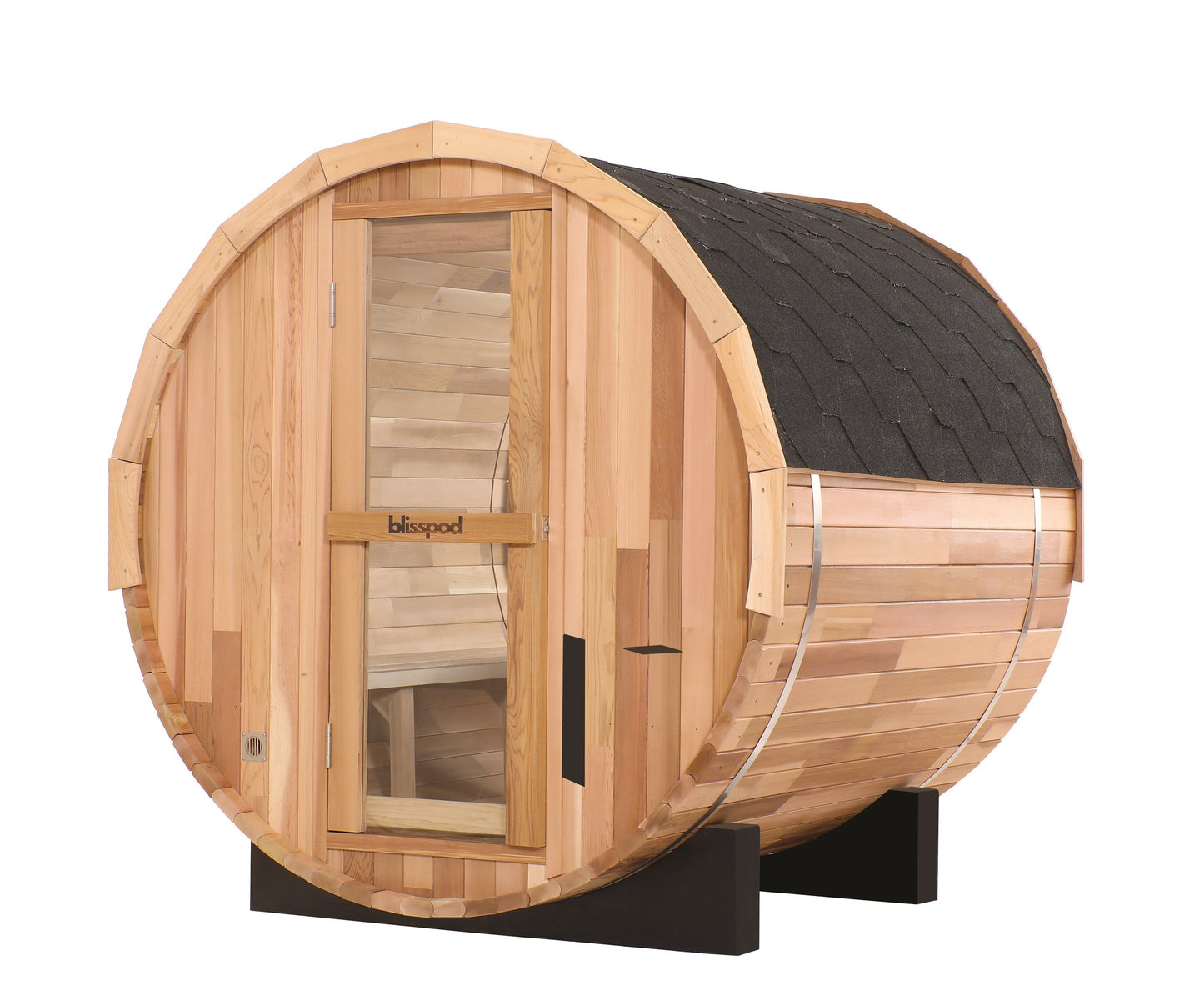 Prague Steam Barrel Sauna (Full Glass Back)