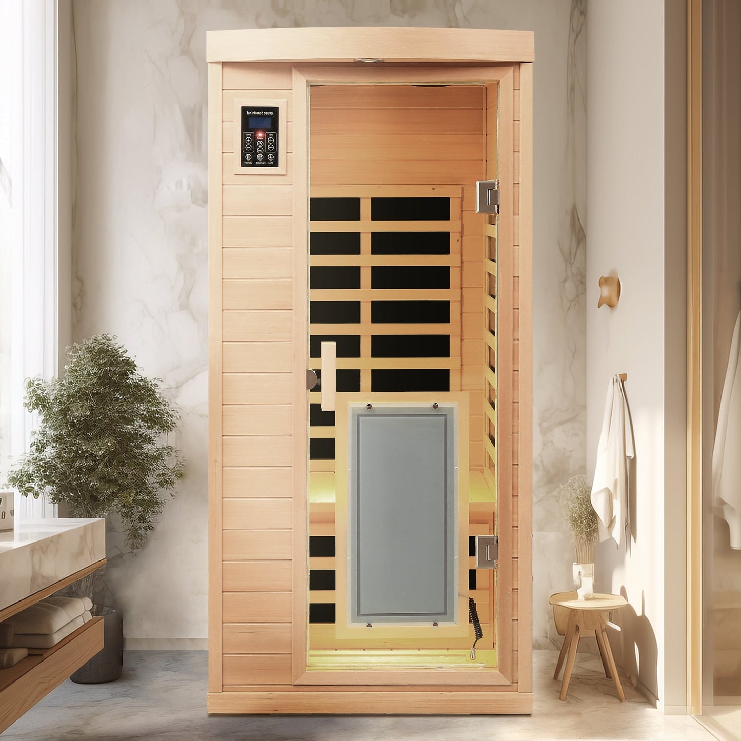 Infrared Sauna Room for 1 (Canadian Hemlock)