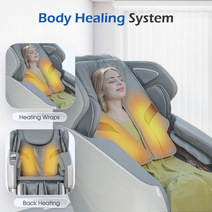 Bosscare Premium Full Body Zero Gravity Massage Chair With Ai Voice And App Control, Gray (SAK35970)