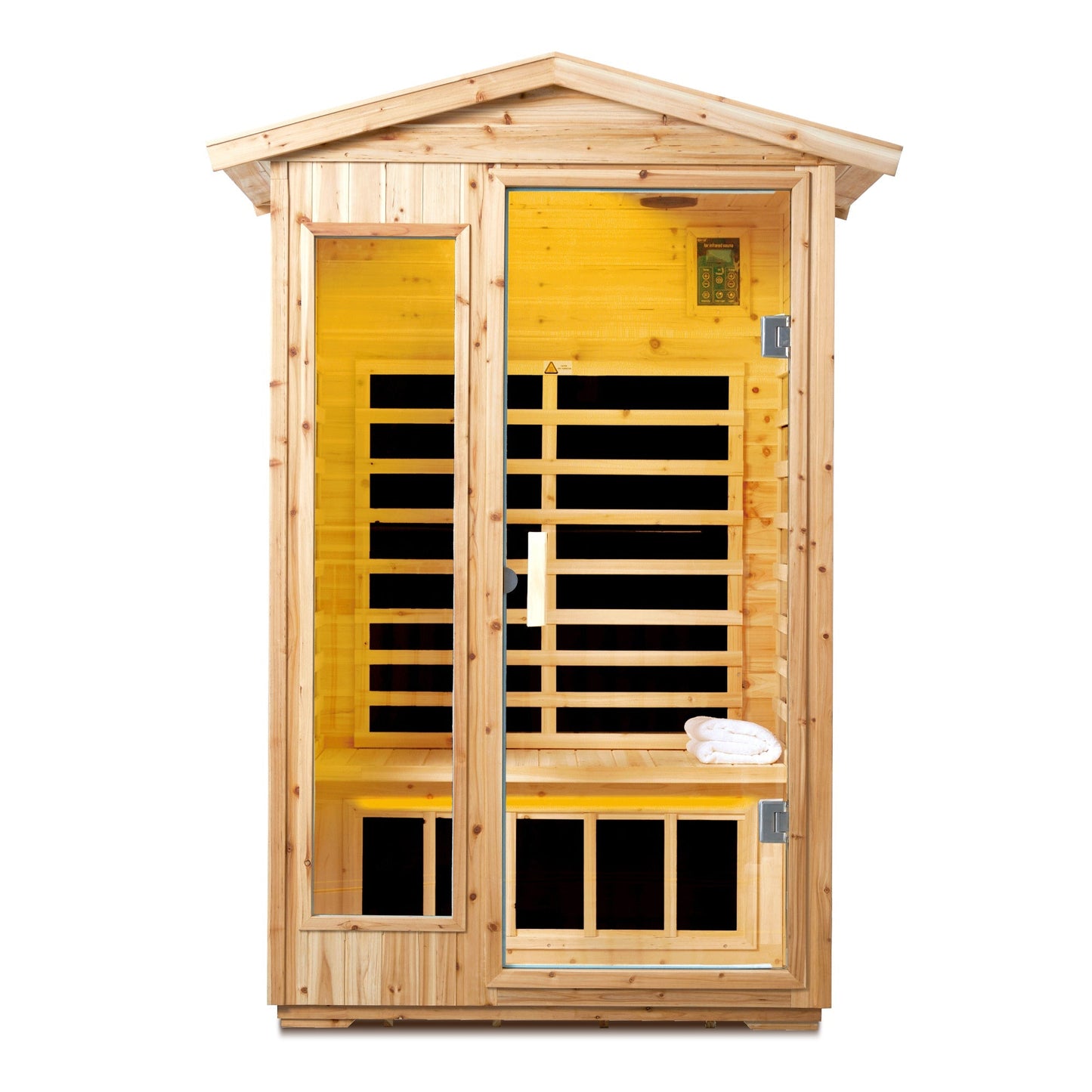 Outdoor Infrared Sauna Room for 2 (Old Fir)